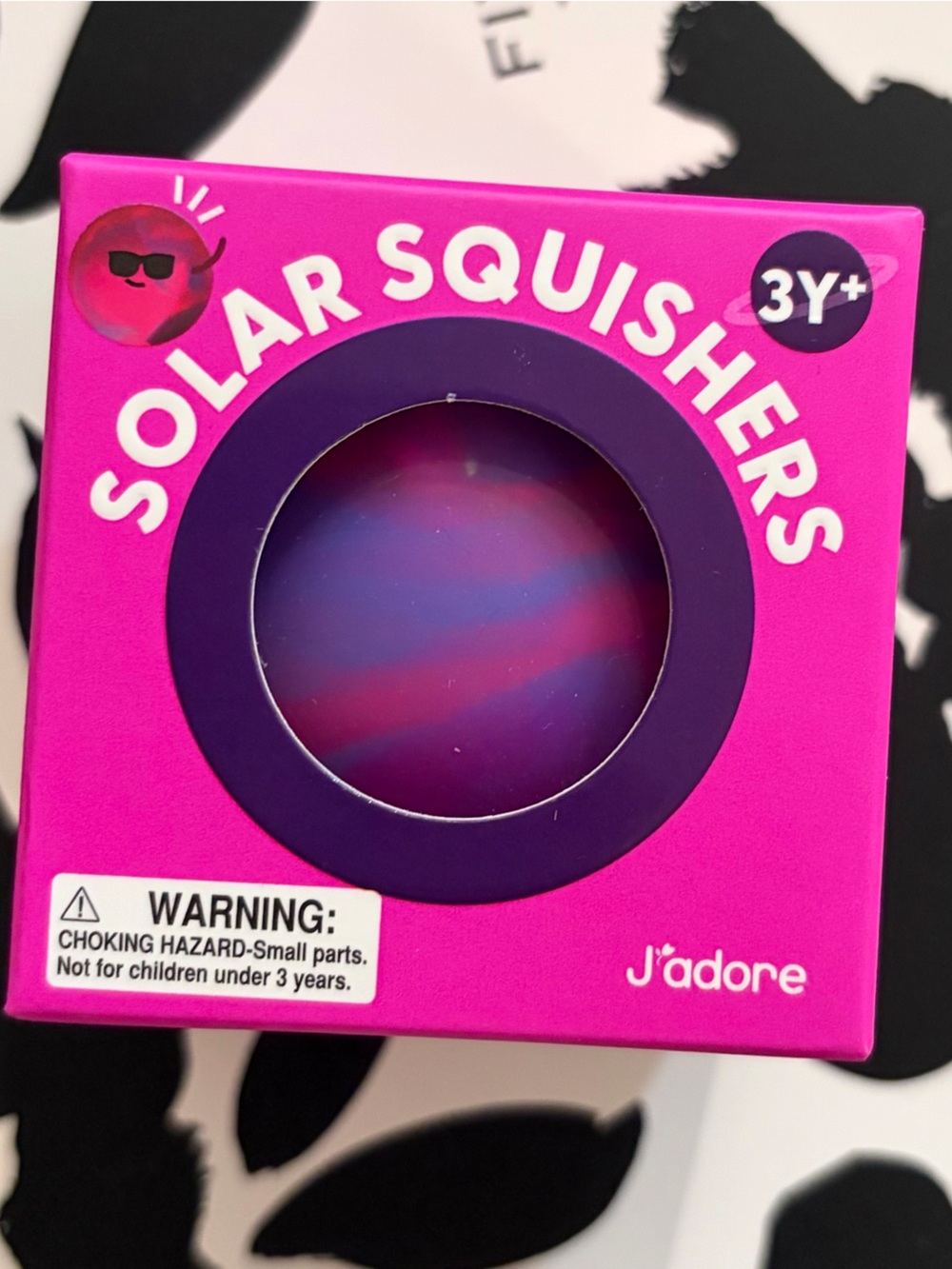 J'adore Solar Squishers Squeeze Toy - Pink & Purple